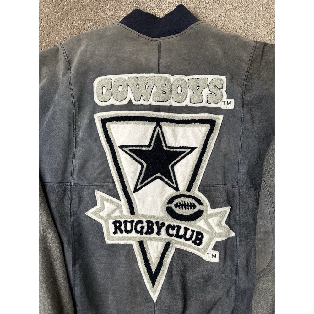 Rare Vintage Mens Jacket DSJ 96 Dallas Cowboys Rugby‎ Club NFL Style, Size XXL - Picture 4 of 13
